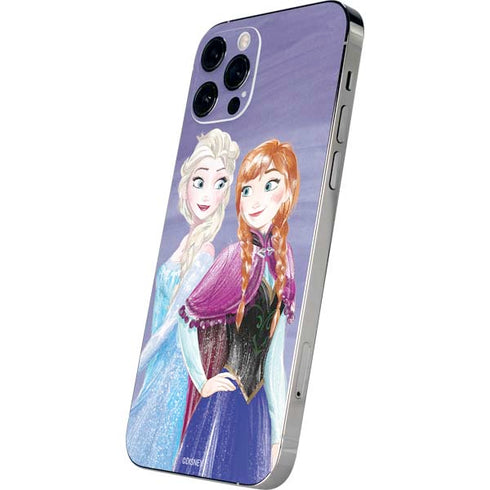 Disney Frozen Elsa and Anna Sisters Art iPhone 12 Pro Max Skin