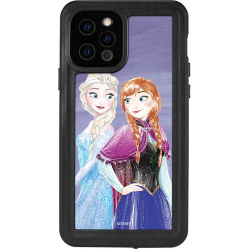 Disney Frozen Elsa and Anna Sisters Art iPhone 12 Pro Waterproof Case