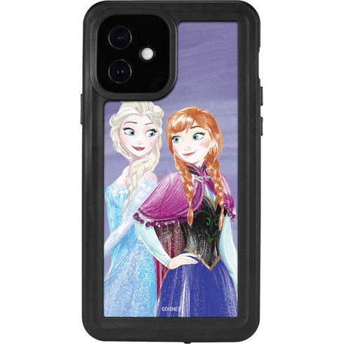 Disney Frozen Elsa and Anna Sisters Art iPhone 12 Waterproof Case