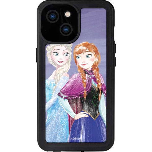 Disney Frozen Elsa and Anna Sisters Art iPhone 13 Mini Waterproof Case