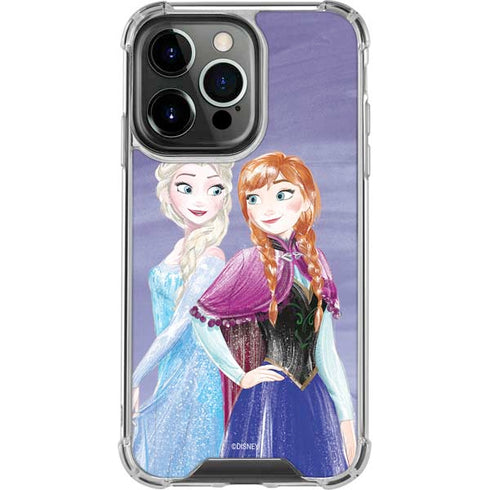 Disney Frozen Elsa and Anna Sisters Art iPhone 13 Pro Clear Case