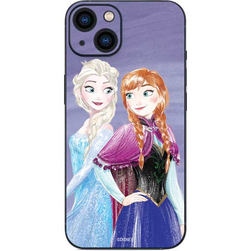 Disney Frozen Elsa and Anna Sisters Art iPhone 13 Skin