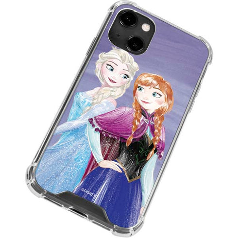 Disney Frozen Elsa and Anna Sisters Art iPhone 14 Clear Case