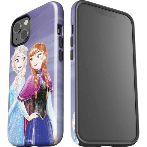 Disney Frozen Elsa and Anna Sisters Art iPhone 15 Impact Case