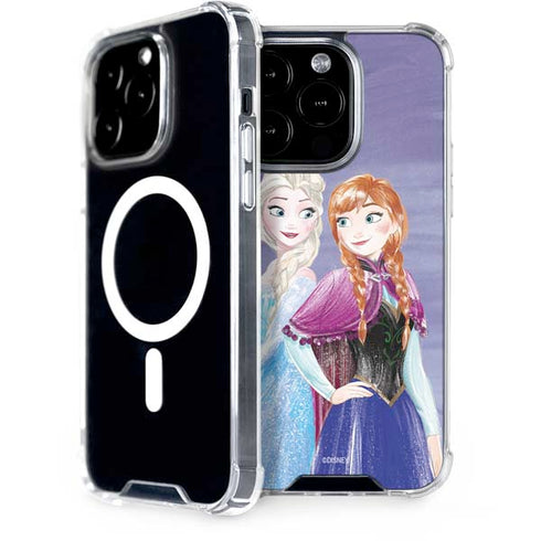 Disney Frozen Elsa and Anna Sisters Art iPhone 15 Pro MagSafe Case