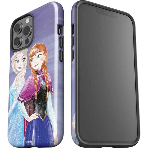 Disney Frozen Elsa and Anna Sisters Art iPhone 15 Pro Max Impact Case
