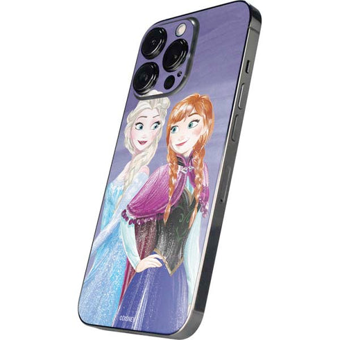 Disney Frozen Elsa and Anna Sisters Art iPhone 14 Pro Max Skin