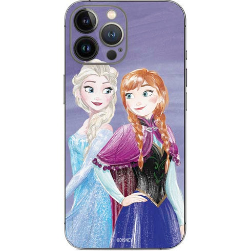 Disney Frozen Elsa and Anna Sisters Art iPhone 14 Pro Max Skin