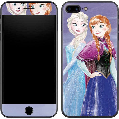Disney Frozen Elsa and Anna Sisters Art iPhone 8 Plus Skin