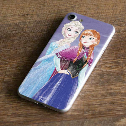 Disney Frozen Elsa and Anna Sisters Art iPhone 8 Skin