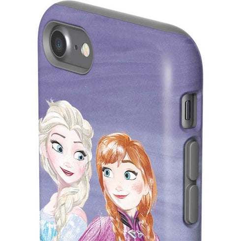 Disney Frozen Elsa and Anna Sisters Art iPhone SE (2nd & 3rd Gen) Pro Case