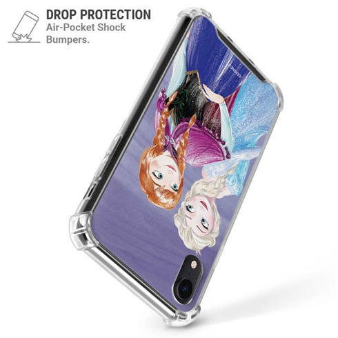 Disney Frozen Elsa and Anna Sisters Art iPhone XR Clear Case