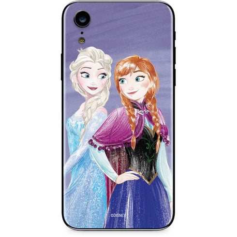 Disney Frozen Elsa and Anna Sisters Art iPhone XR Skin