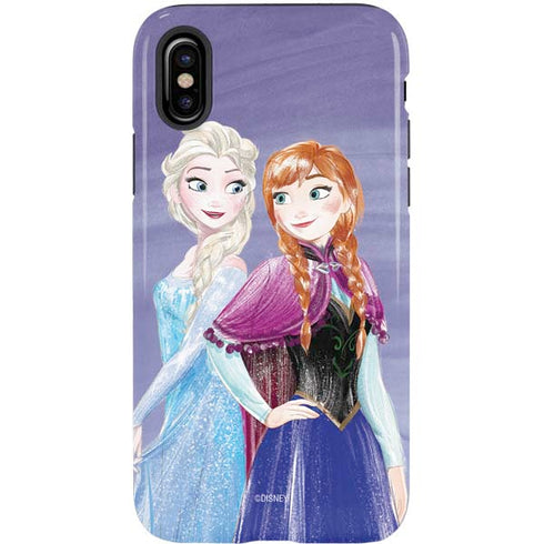 Disney Frozen Elsa and Anna Sisters Art iPhone XS Pro Case