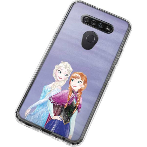 Disney Frozen Elsa and Anna Sisters Art LG K51/Q51 Clear Case