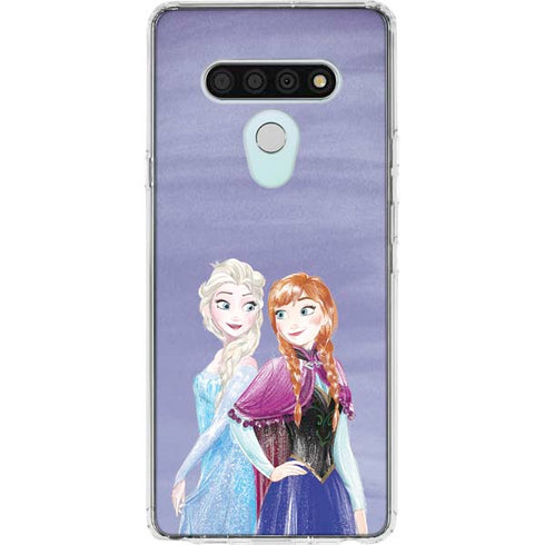 Disney Frozen Elsa and Anna Sisters Art LG Stylo 6 Clear Case