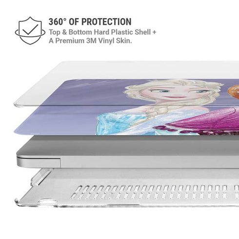 Disney Frozen Elsa and Anna Sisters Art MacBook Air 13in M1 (2021) Case plus Skin
