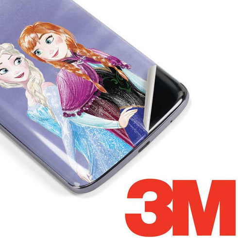 Disney Frozen Elsa and Anna Sisters Art Moto E5 Plus Skin