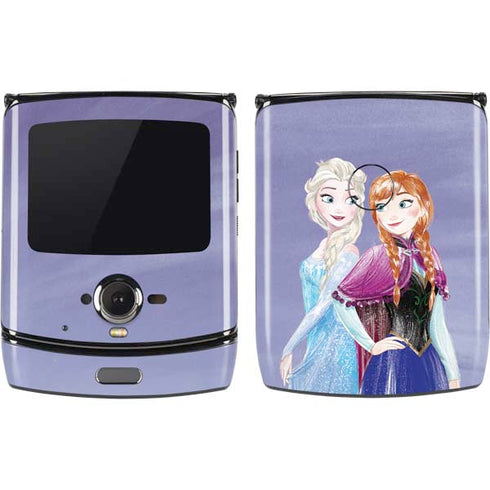 Disney Frozen Elsa and Anna Sisters Art Motorola RAZR Skin