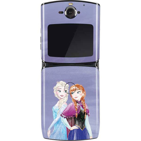 Disney Frozen Elsa and Anna Sisters Art Motorola RAZR Skin