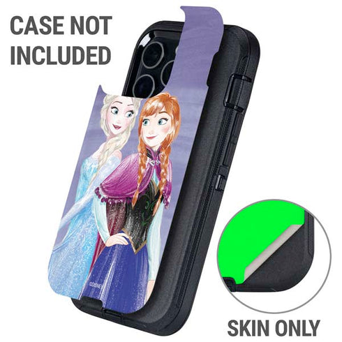 Disney Frozen Elsa and Anna Sisters Art Otterbox Defender iPhone Skin