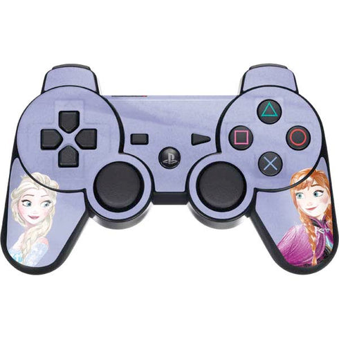 Disney Frozen Elsa and Anna Sisters Art PS3 Dual Shock wireless controller Skin