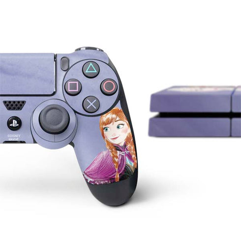 Disney Frozen Elsa and Anna Sisters Art PS4 Console and Controller Bundle Skin