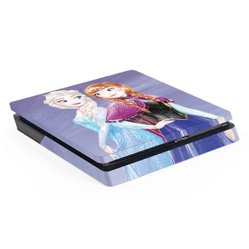 Disney Frozen Elsa and Anna Sisters Art PS4 Slim Skin