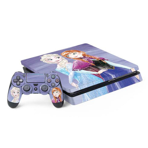 Disney Frozen Elsa and Anna Sisters Art PS4 Slim Bundle Skin