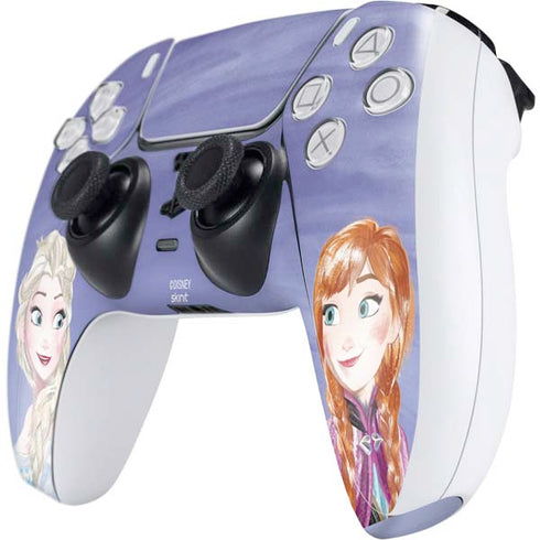 Disney Frozen Elsa and Anna Sisters Art PS5 Controller Skin