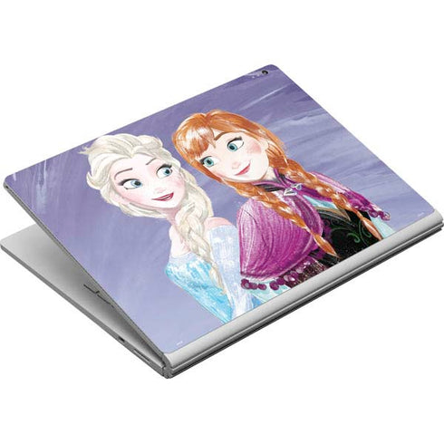 Disney Frozen Elsa and Anna Sisters Art Surface Book Skin