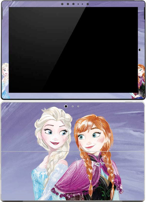 Disney Frozen Elsa and Anna Sisters Art Surface Pro 4 Skin