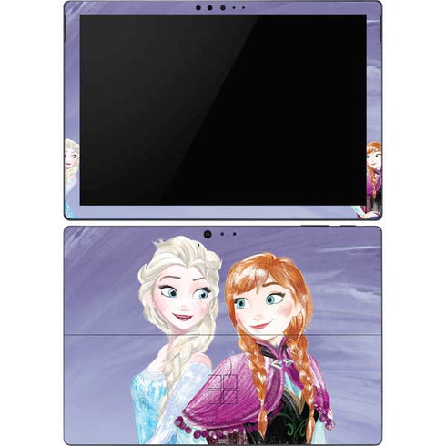 Disney Frozen Elsa and Anna Sisters Art Surface Pro 6 Skin