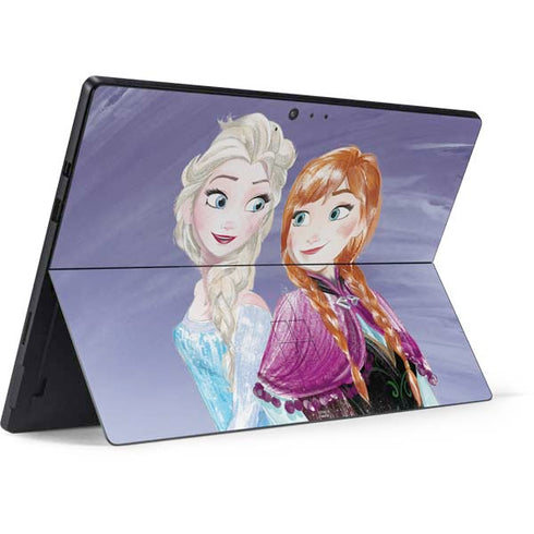 Disney Frozen Elsa and Anna Sisters Art Surface Pro 6 Skin