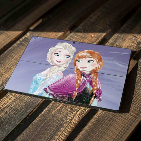 Disney Frozen Elsa and Anna Sisters Art Surface Pro 6 Skin