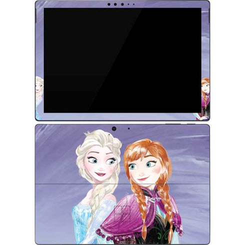 Disney Frozen Elsa and Anna Sisters Art Surface Pro 7 Skin