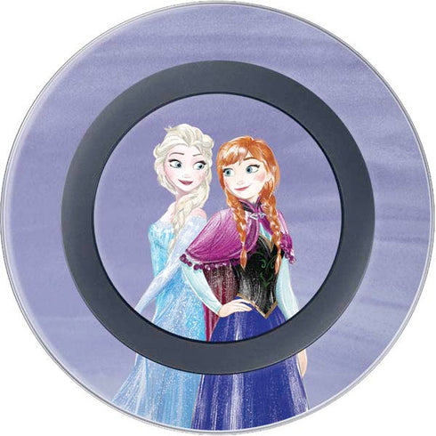 Disney Frozen Elsa and Anna Sisters Art Wireless Charger Skin
