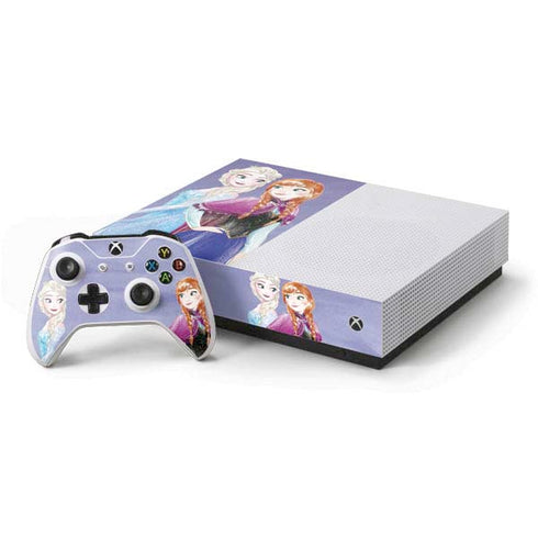 Disney Frozen Elsa and Anna Sisters Art Xbox One S All-Digital Edition Bundle Skin