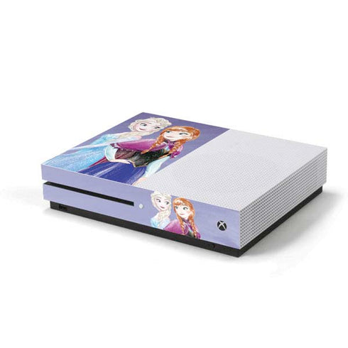 Disney Frozen Elsa and Anna Sisters Art Xbox One S Console Skin