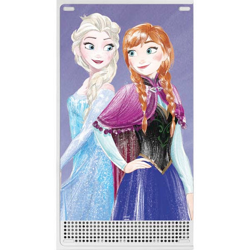 Disney Frozen Elsa and Anna Sisters Art Xbox Series S Console Skin