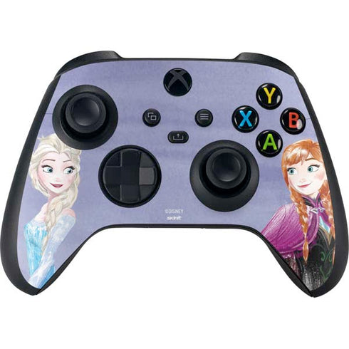 Disney Frozen Elsa and Anna Sisters Art Xbox Series X Controller Skin
