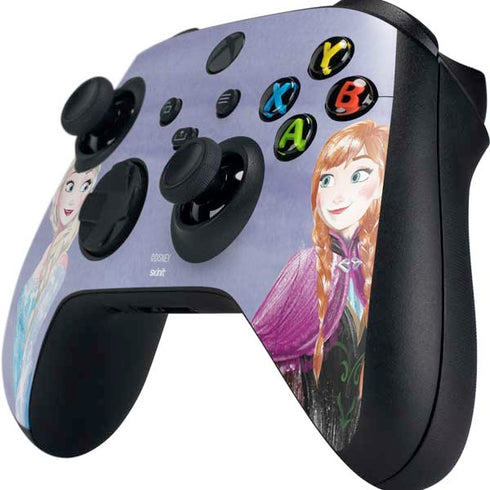 Disney Frozen Elsa and Anna Sisters Art Xbox Series X Controller Skin