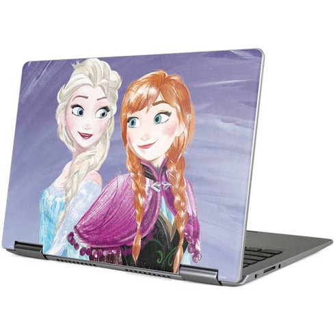 Disney Frozen Elsa and Anna Sisters Art Yoga 710 14in Skin