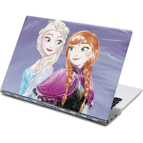 Disney Frozen Elsa and Anna Sisters Art Yoga 910 2-in-1 14in Touch-Screen Skin
