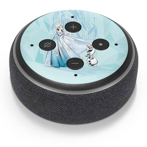Disney Frozen Elsa and Olaf Art Amazon Echo Dot Skin
