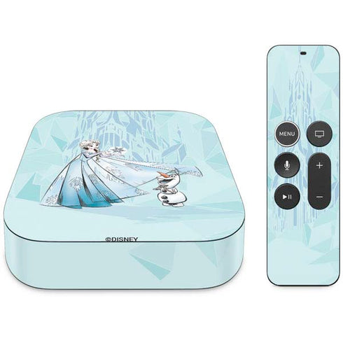 Disney Frozen Elsa and Olaf Art Apple TV Skin