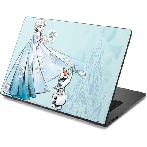 Disney Frozen Elsa and Olaf Art Dell Chromebook Skin