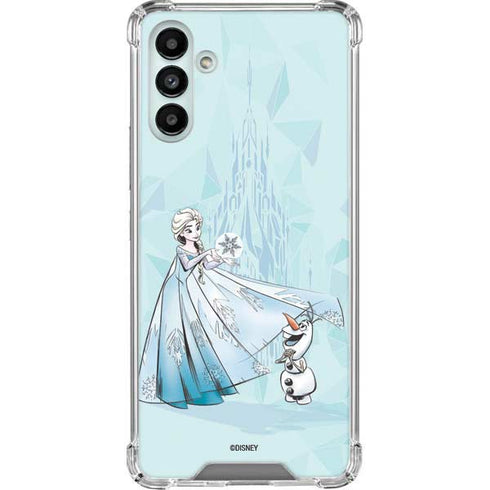 Disney Frozen Elsa and Olaf Art Galaxy A13 5G Clear Case