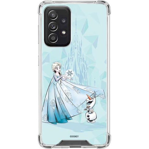 Disney Frozen Elsa and Olaf Art Galaxy A52 5G Clear Case
