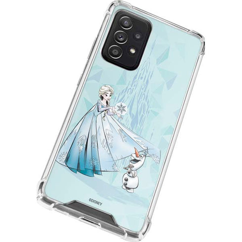 Disney Frozen Elsa and Olaf Art Galaxy A52 5G Clear Case